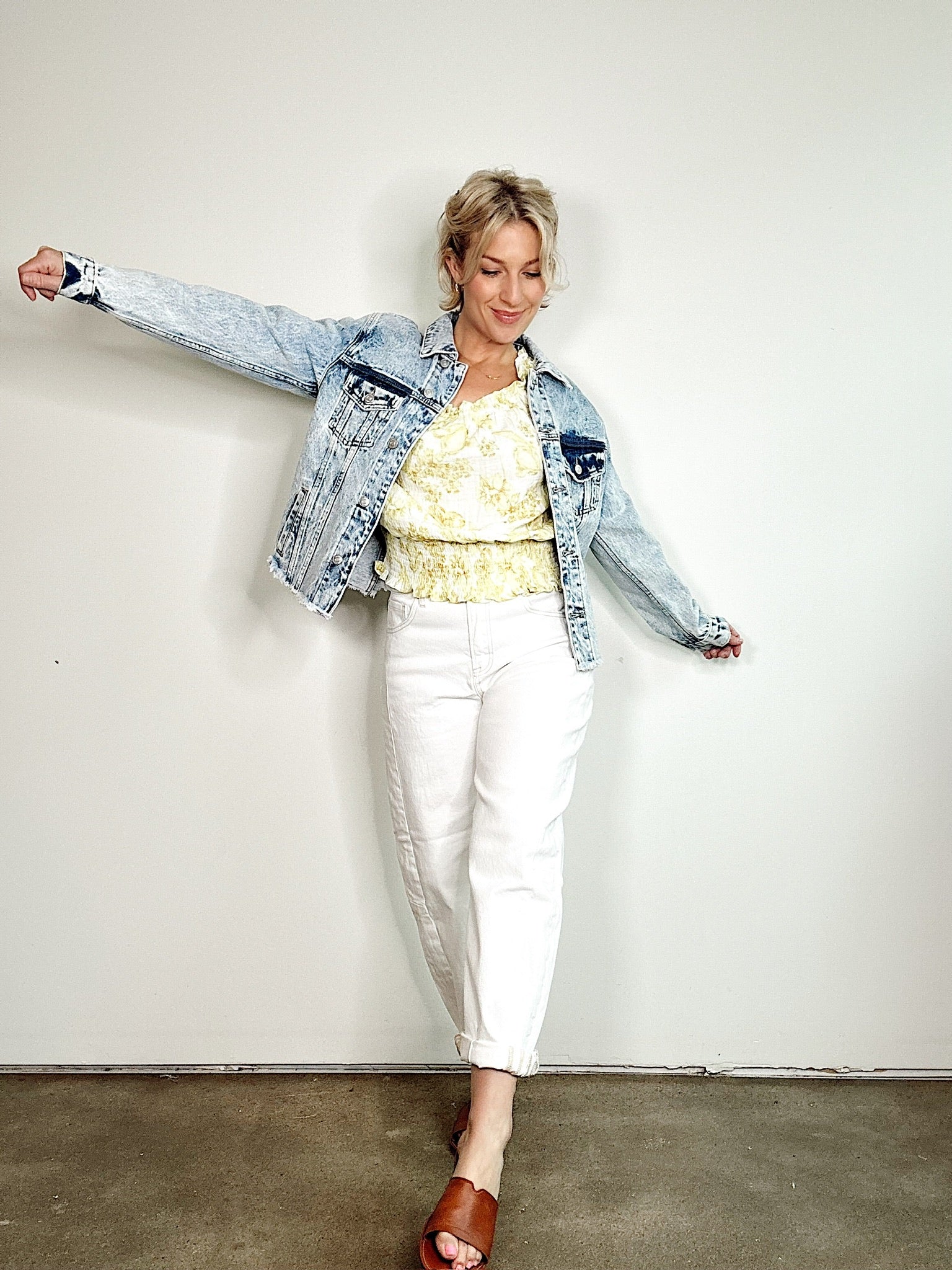 Val Vintage Denim Oversized Jacket