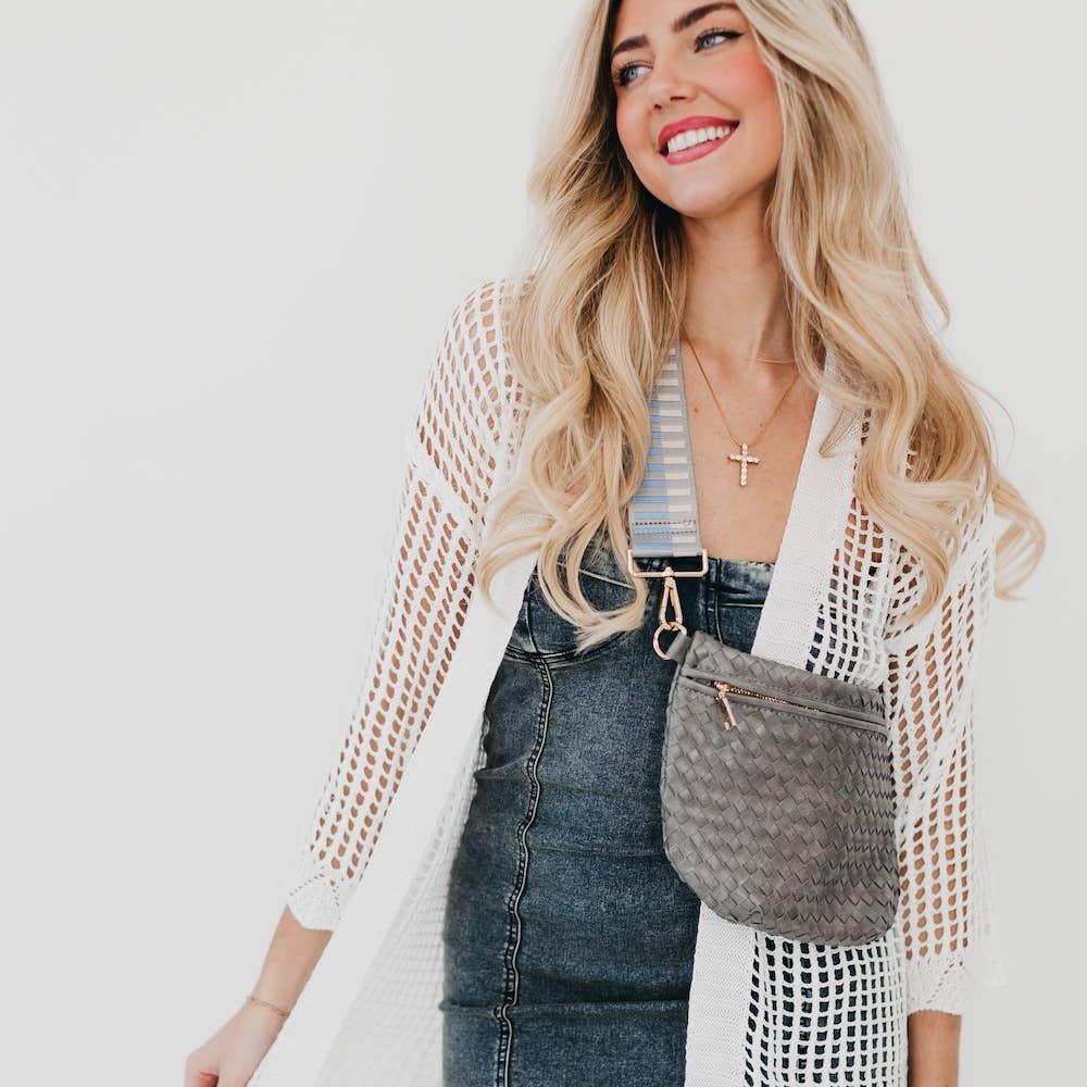 Westlyn Woven Bum Bag Gray