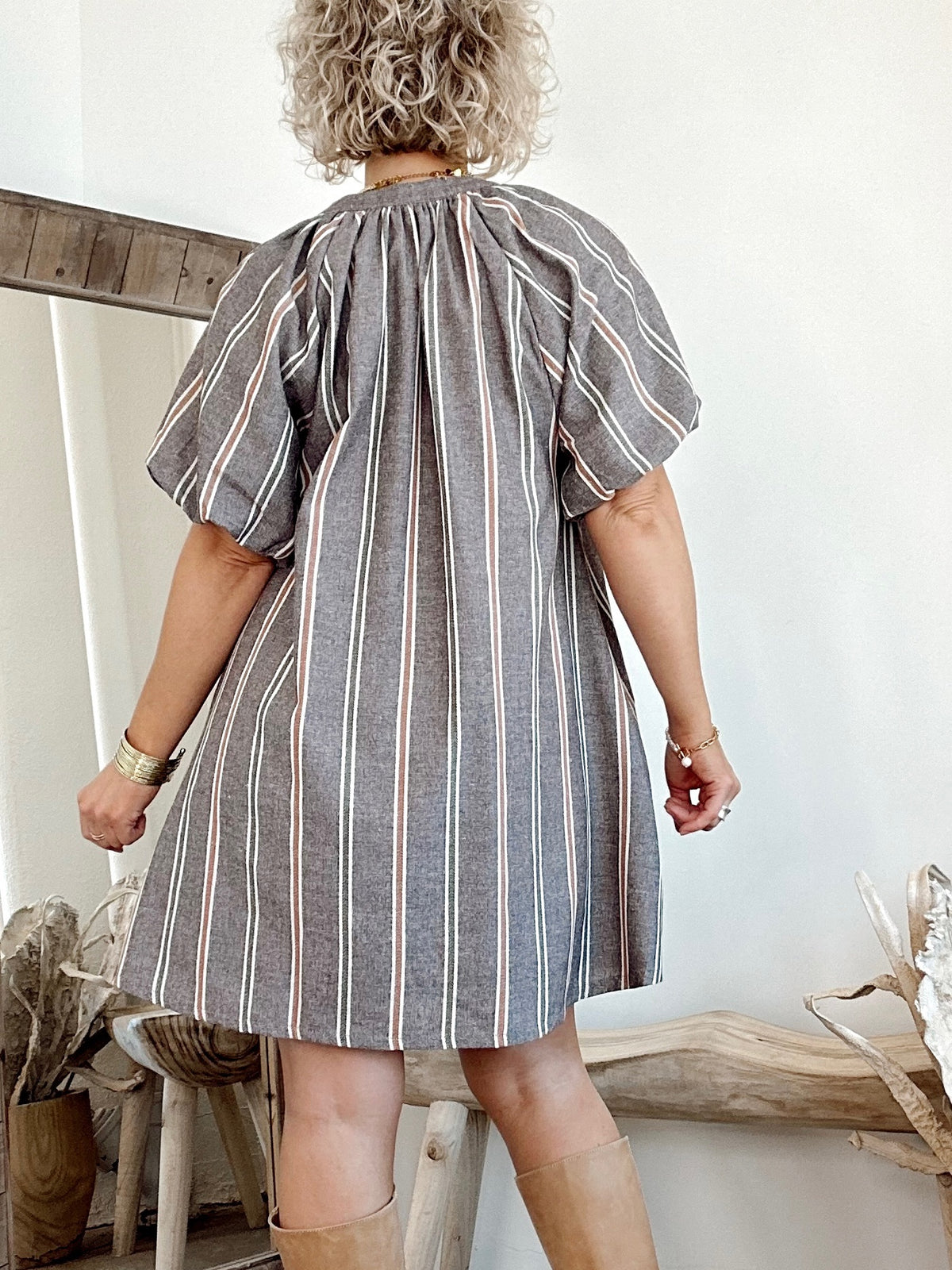 Isabel Striped Mini Dress