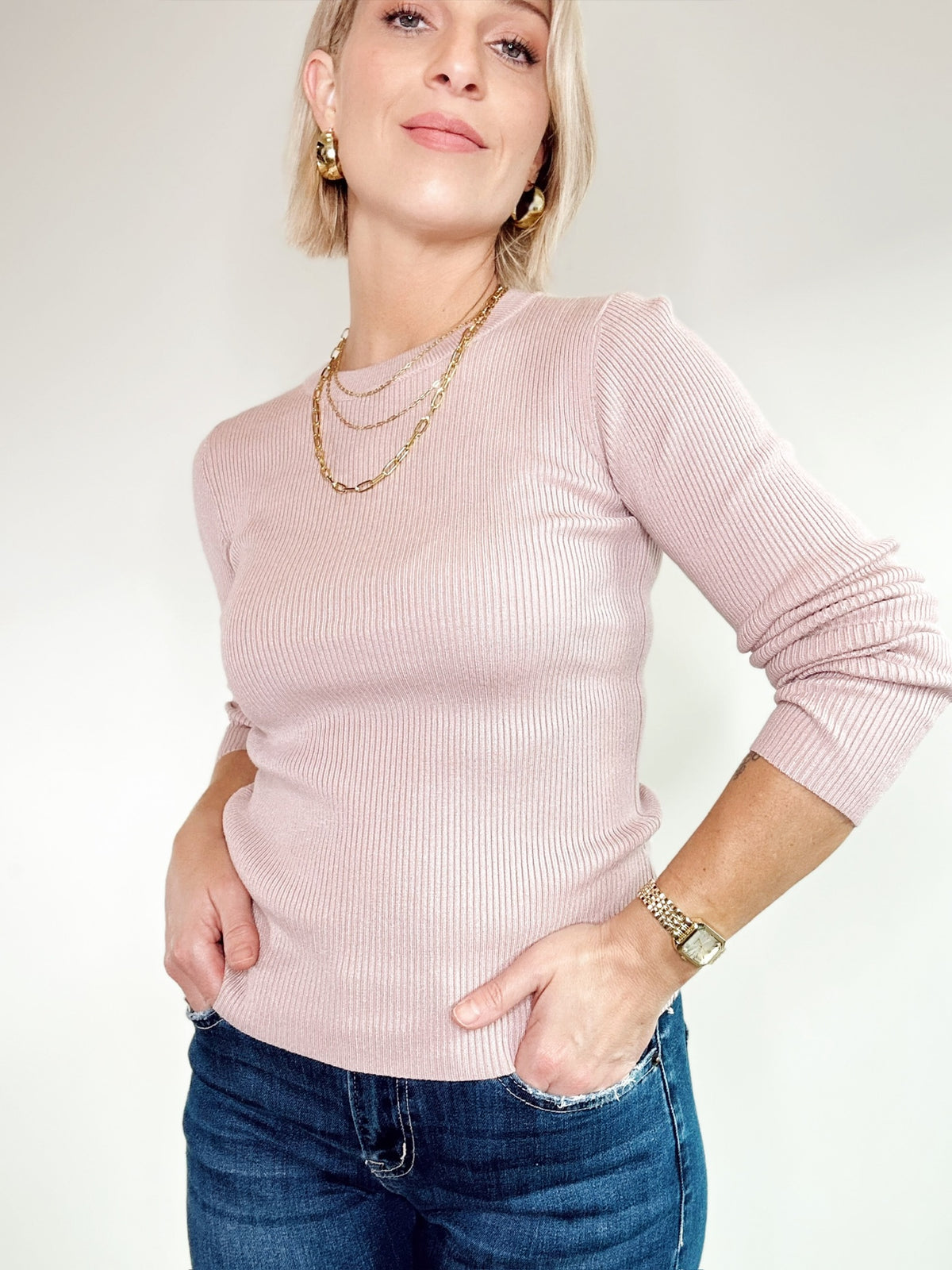 Lori Rib Knit Sweater