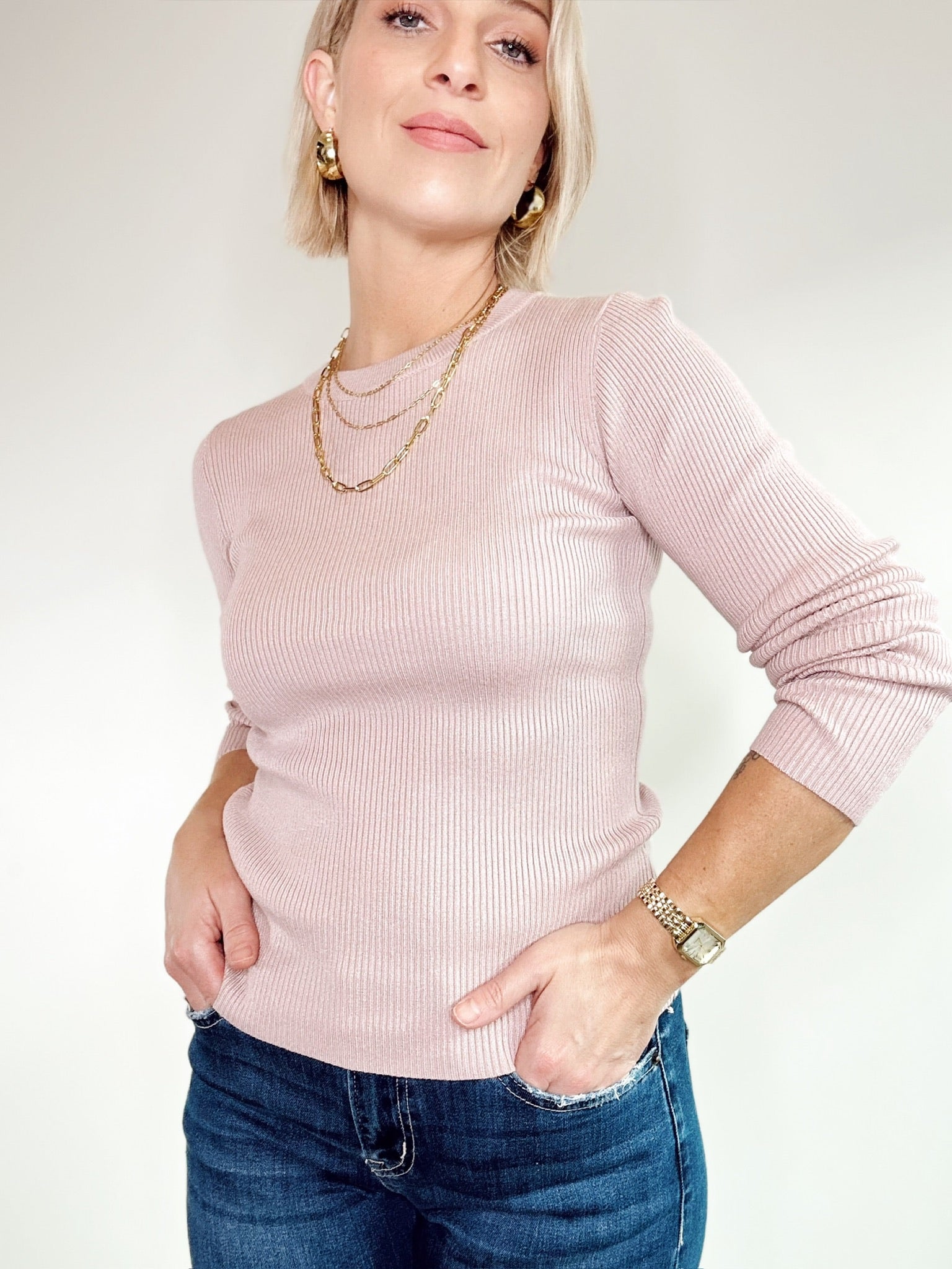 Lori Rib Knit Sweater