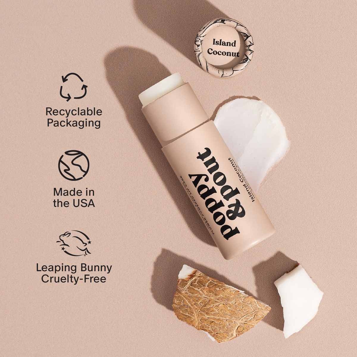 P&amp;P Lip Balm-Island Coconut