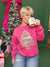 Glitter Tree Sweatshirt Pink