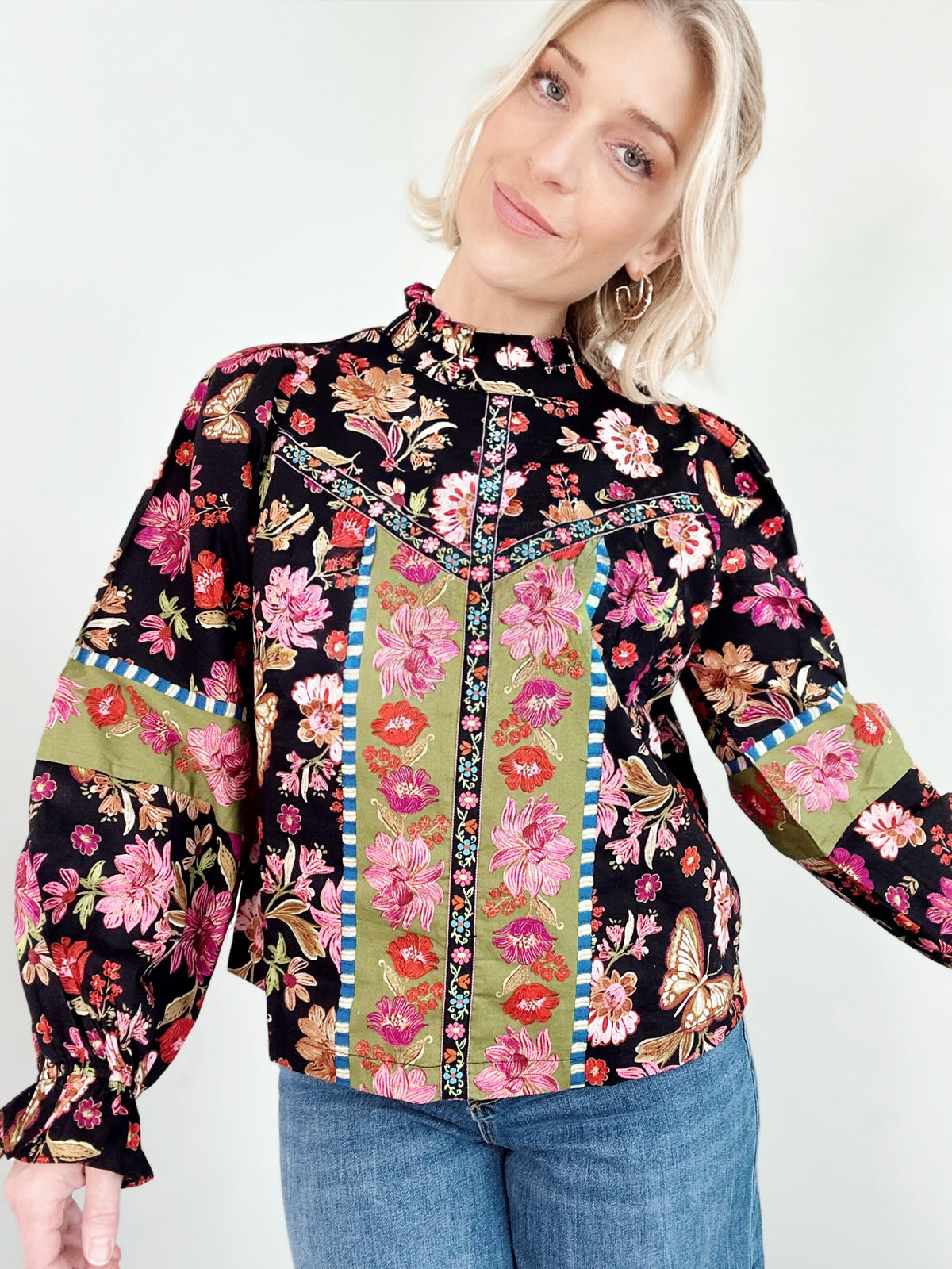 Marney Floral Print Top