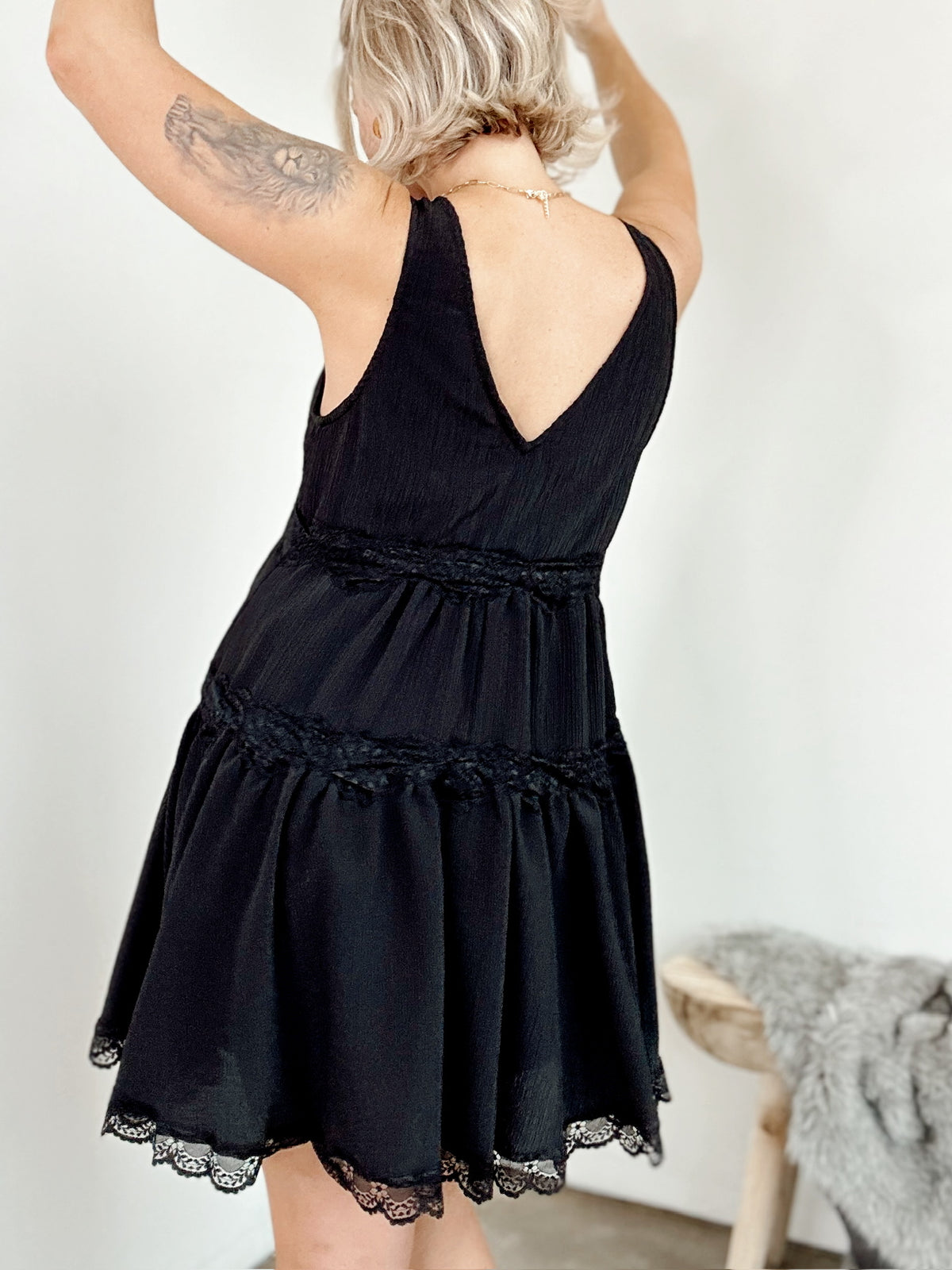 Lottie V-neck Mini Dress