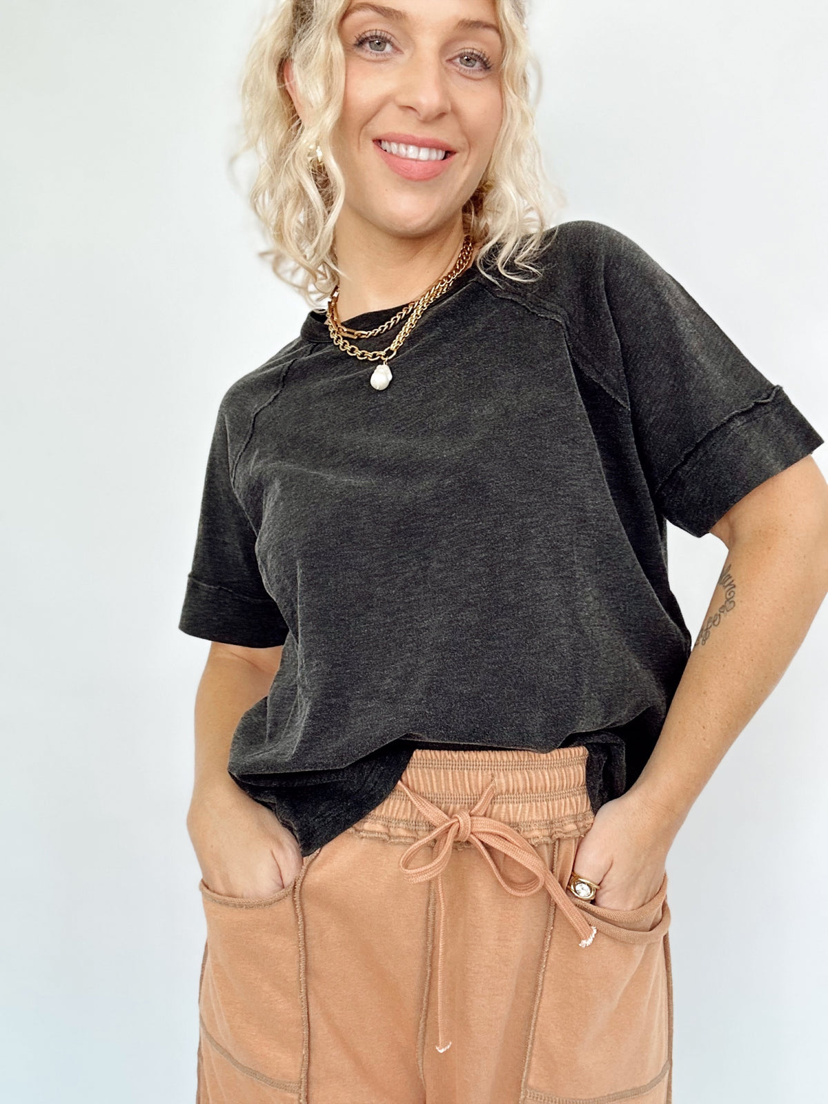 Stacy Raglan Short Sleeve Tee