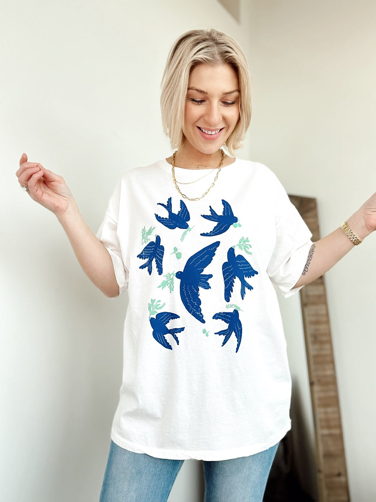 Vintage Birds Graphic Tee