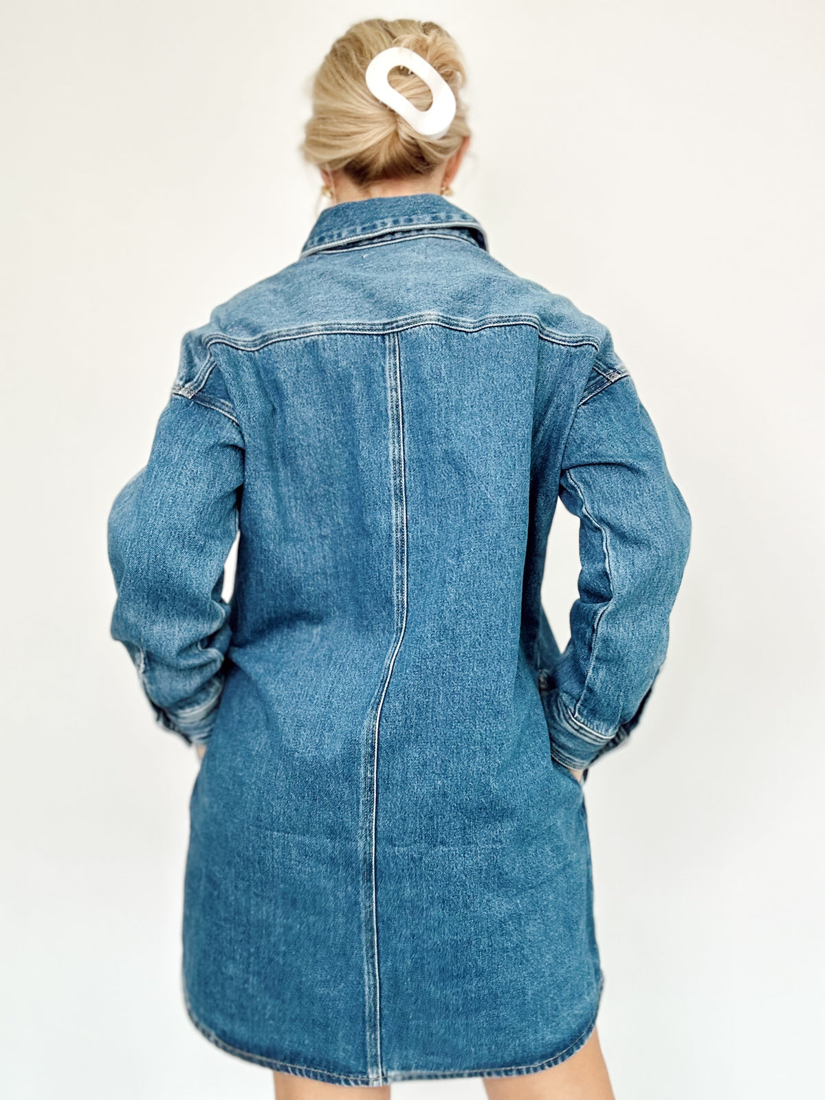 Dixie Denim Oversized Shirt Dress