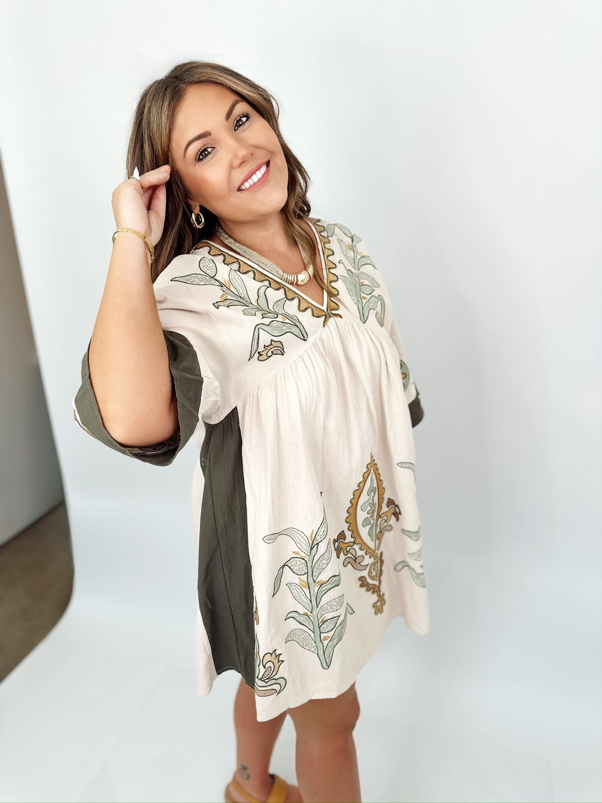 Sophia Boho Babydoll Dress