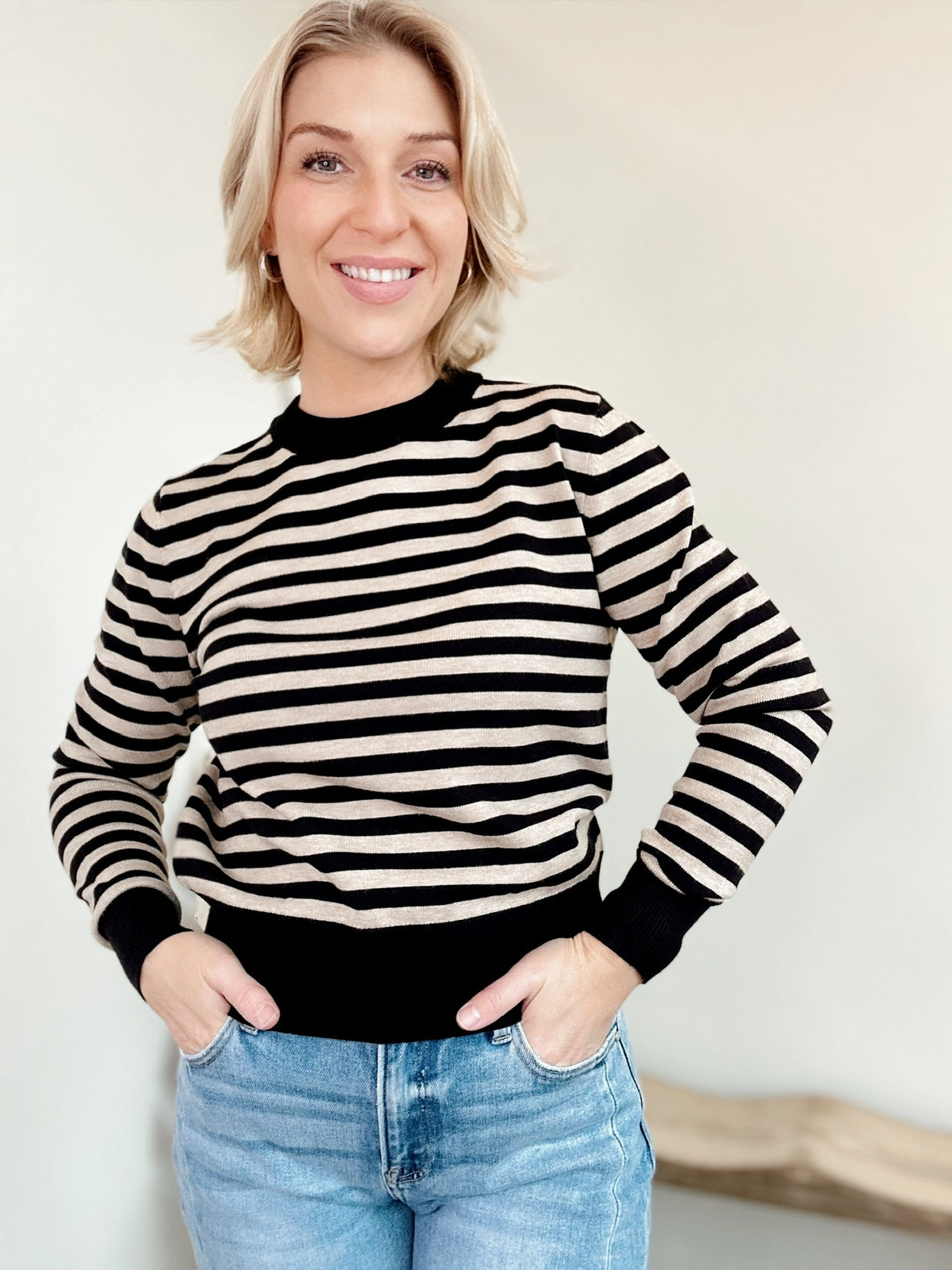 McKinley Stripped Crop Sweater