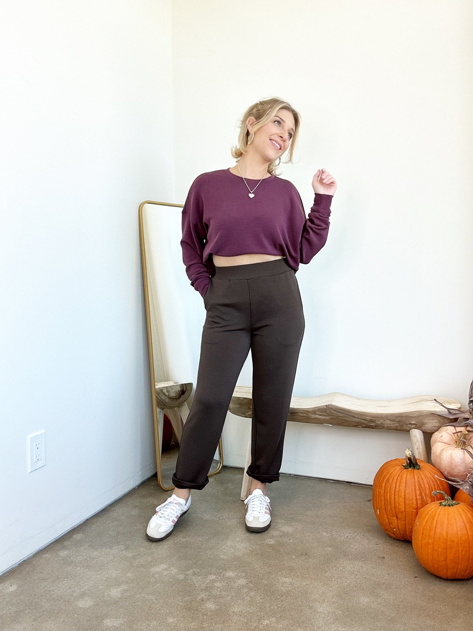 Zuri Cropped Pants Espresso