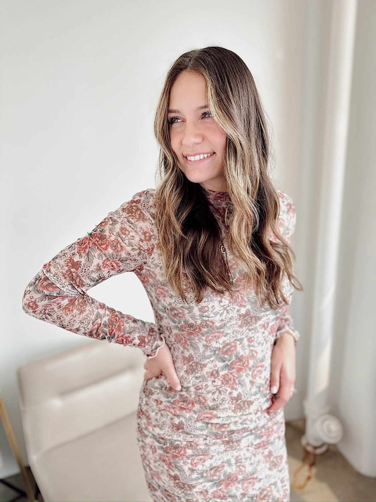 Hayden Floral Midi Dress