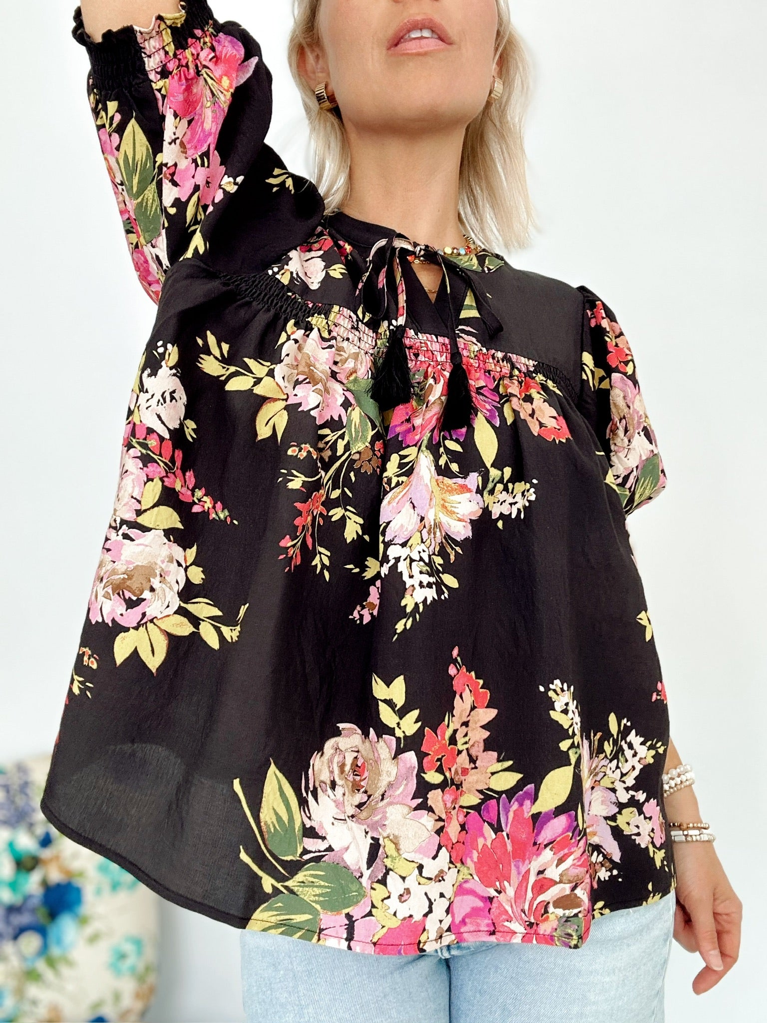 Mandy Floral Print Blouse