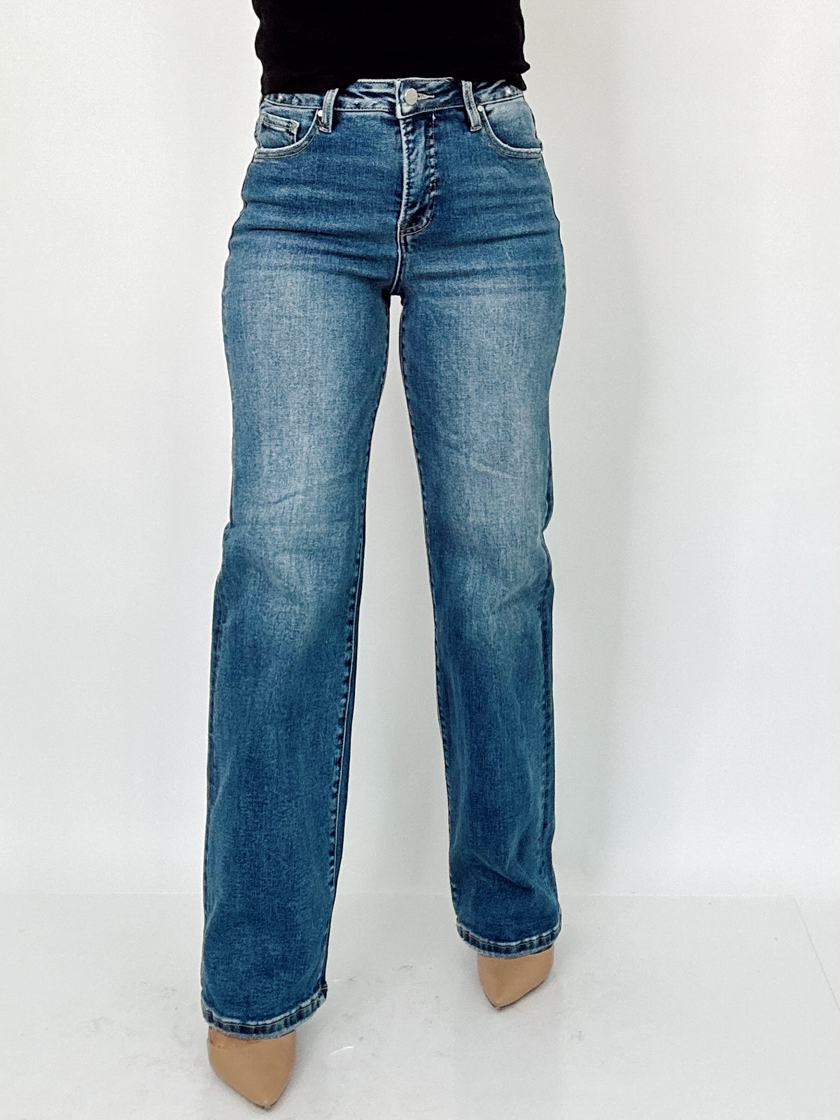 Lexi Tummy Control High Rise Straight Jeans