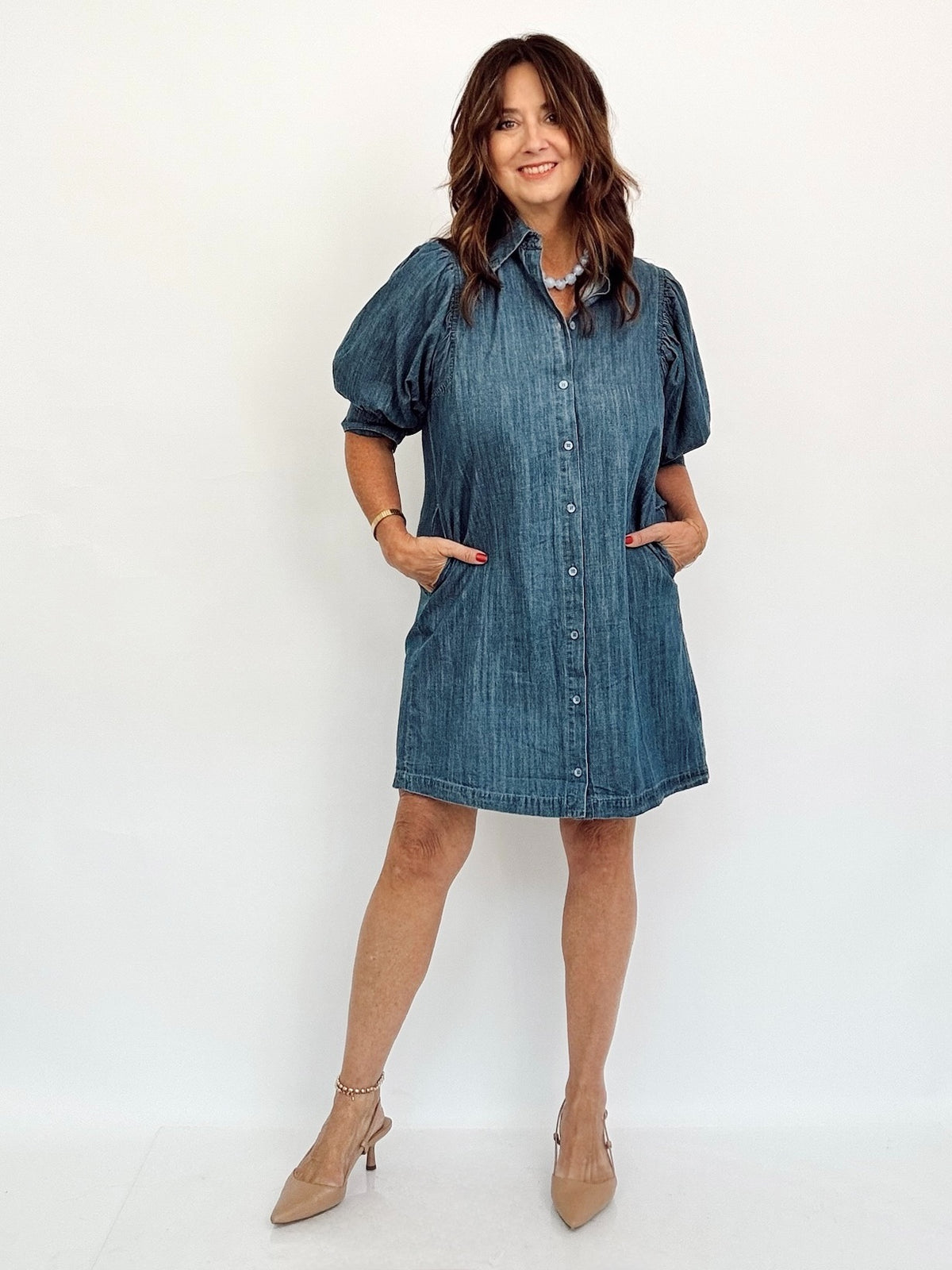 Jasmine Puff Sleeve Mini Dress