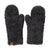 CC Faux Fur Mittens , Black