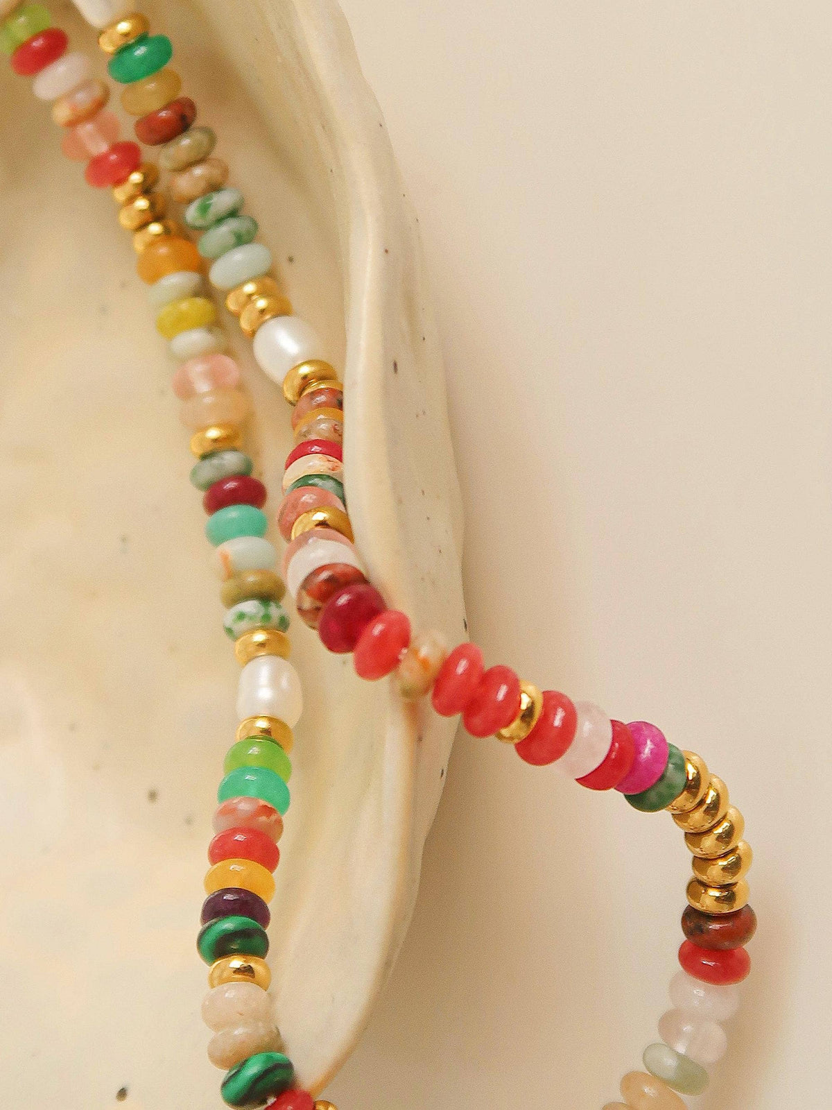 Sunny Boho Beaded Necklace