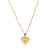 Heart Locket Necklace Gold