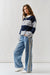 Jamie Striped Polo Sweater Navy/Grey
