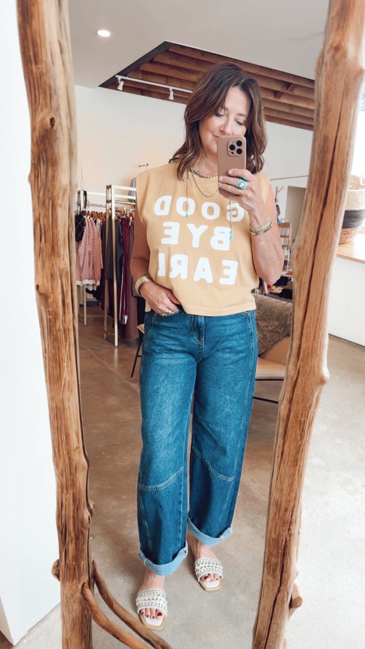 Mimi High Rise Low Curve Crop Barrel Jeans