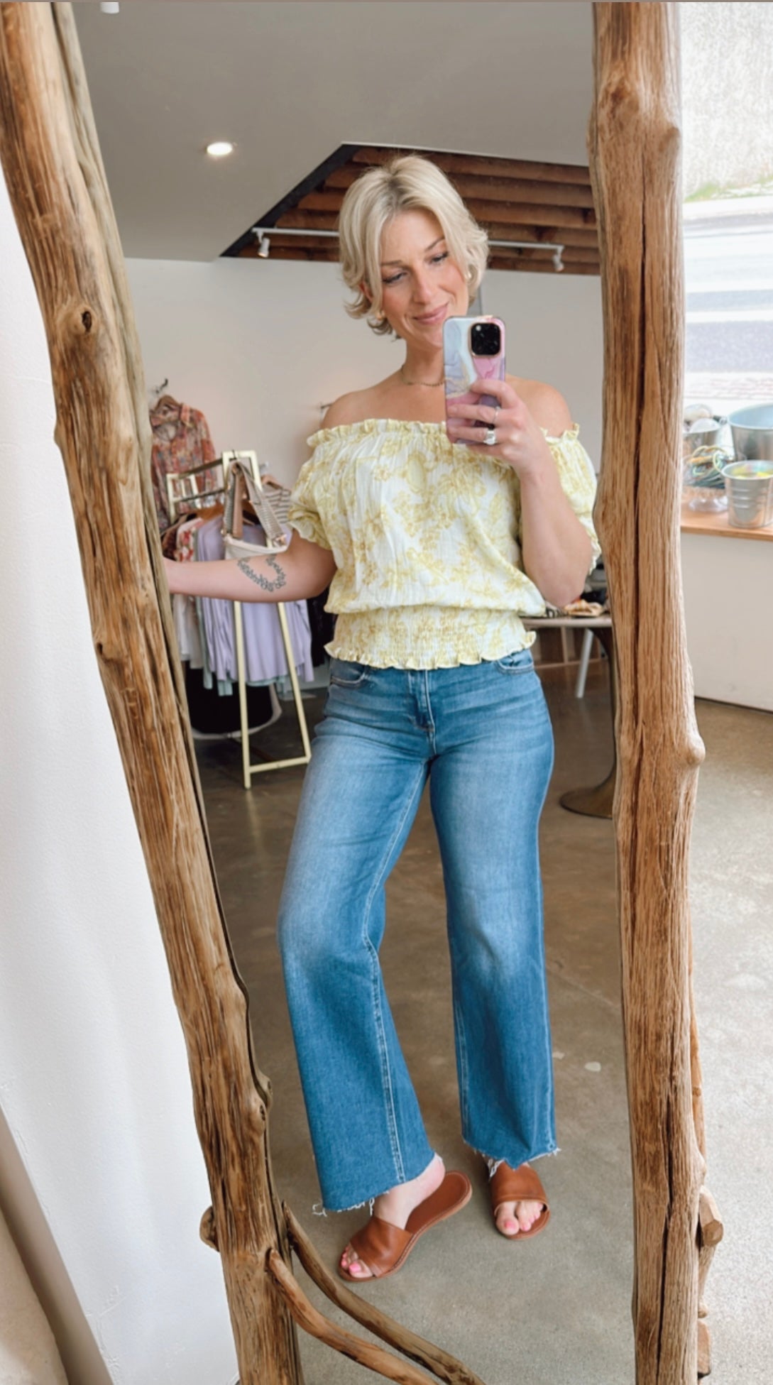 Kat Mid Rise Straight Denim