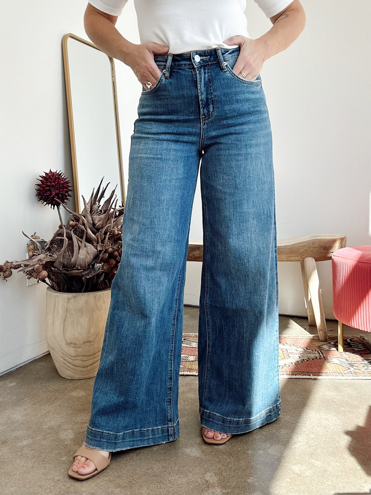 Maela High Wide Leg Slouchy Jeans