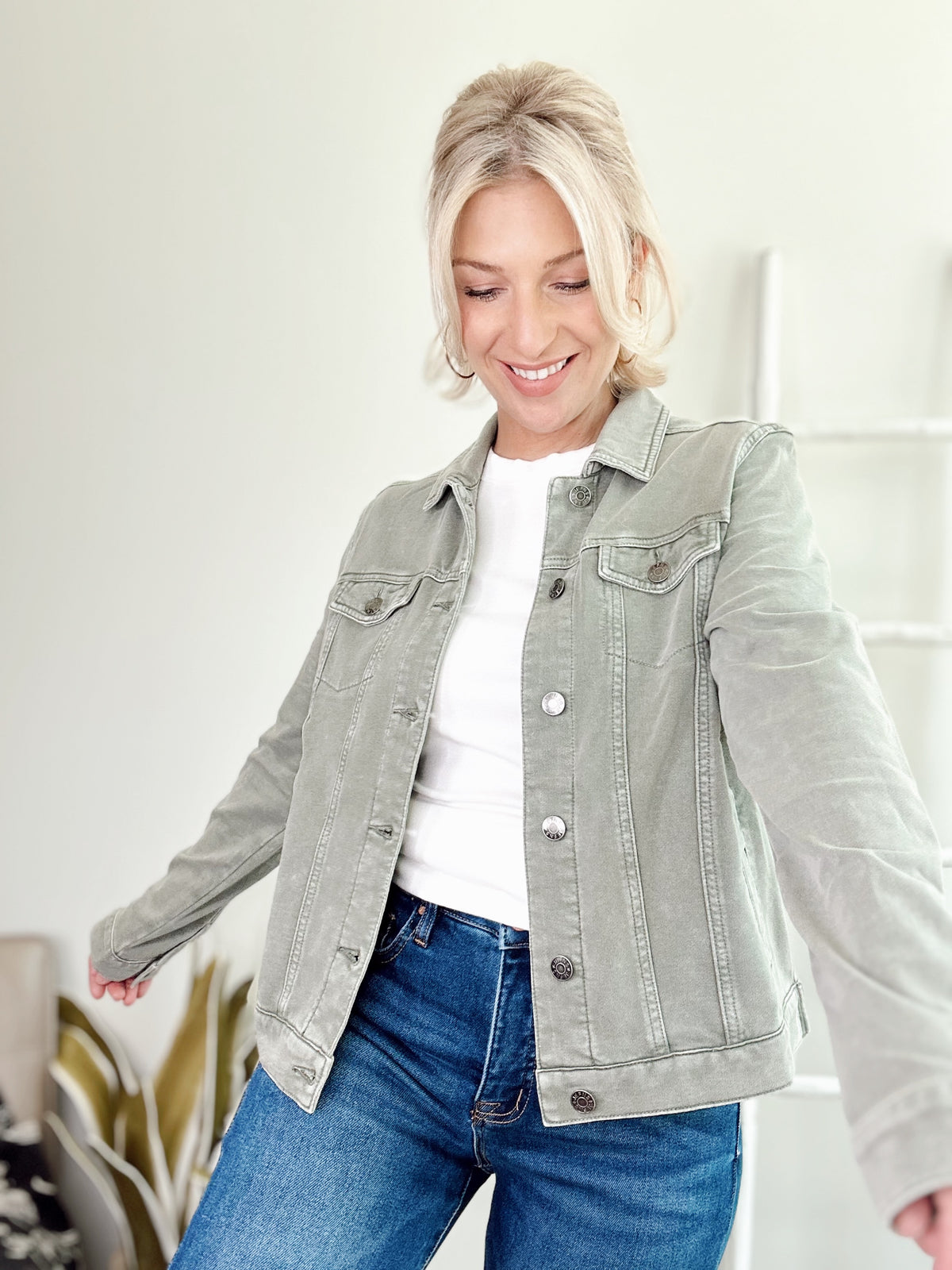 Tiffany Trucker Jacket Olive