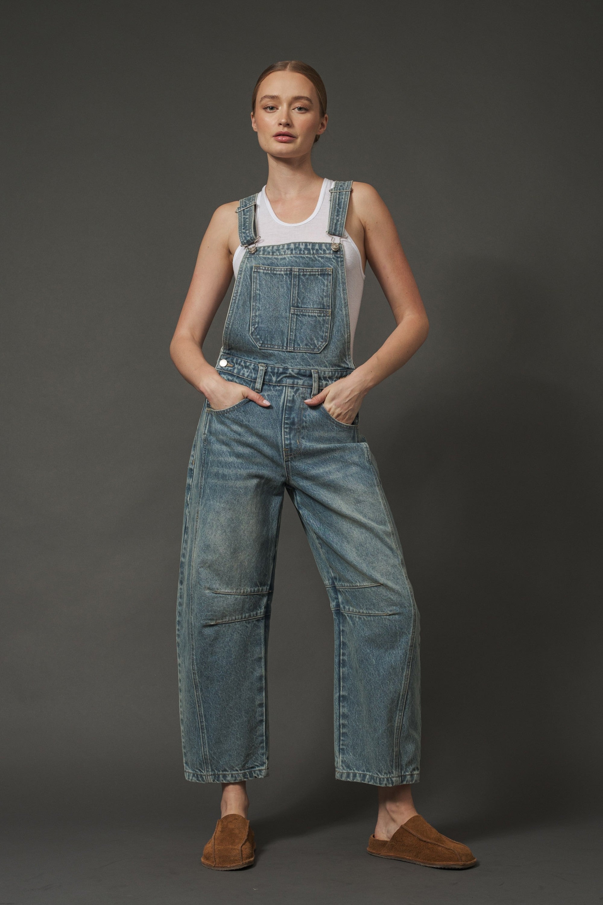 Rylie Denim Overall Denim