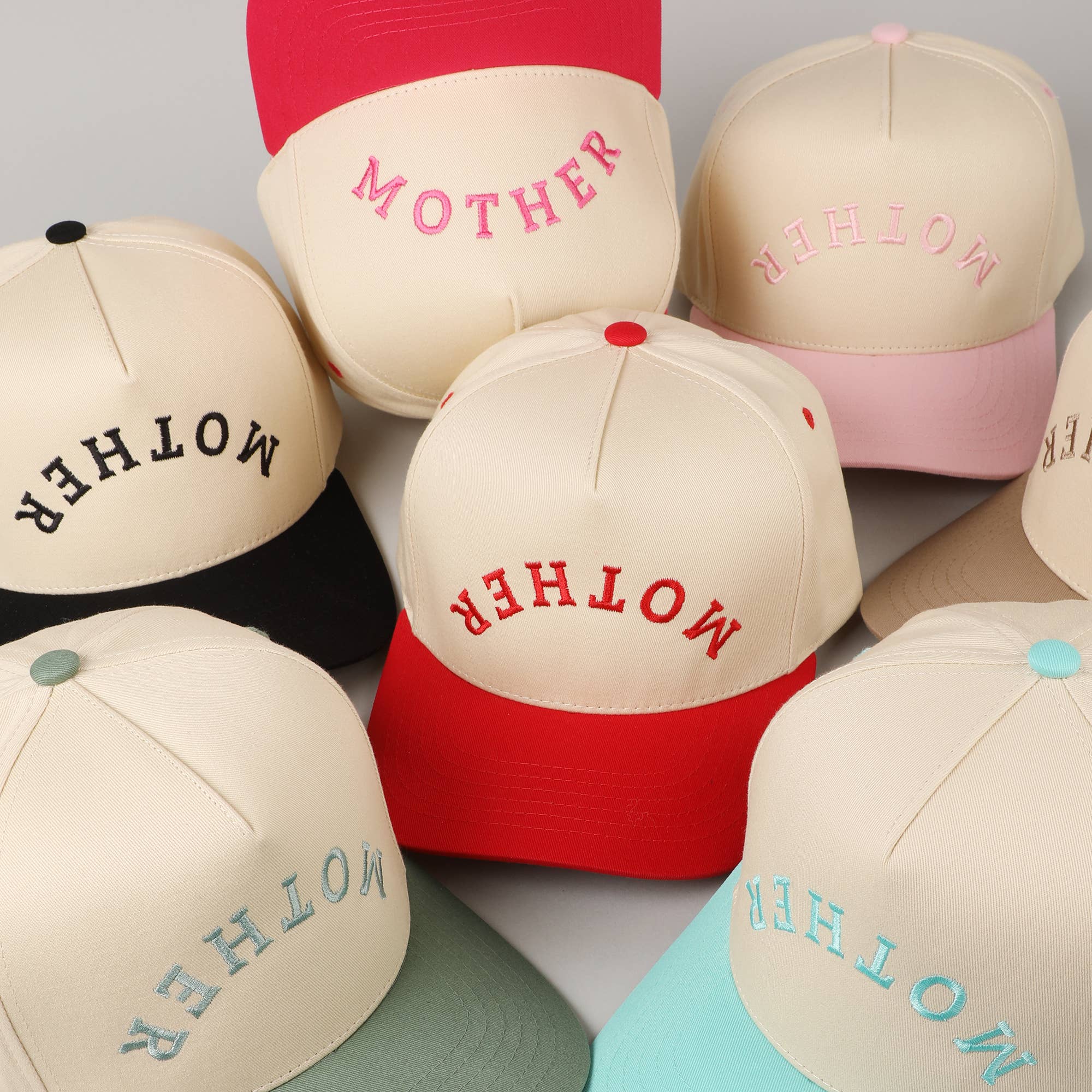 MOTHER Upside Down Hat Red