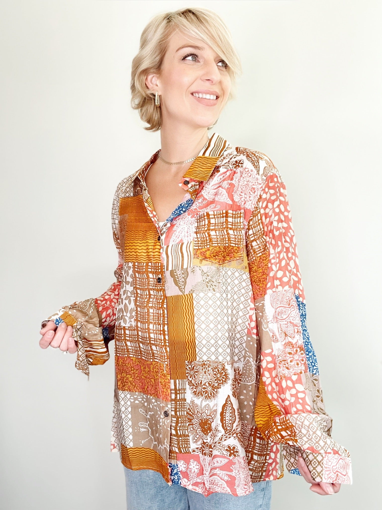 Tiffany Blouse Pink/Orange