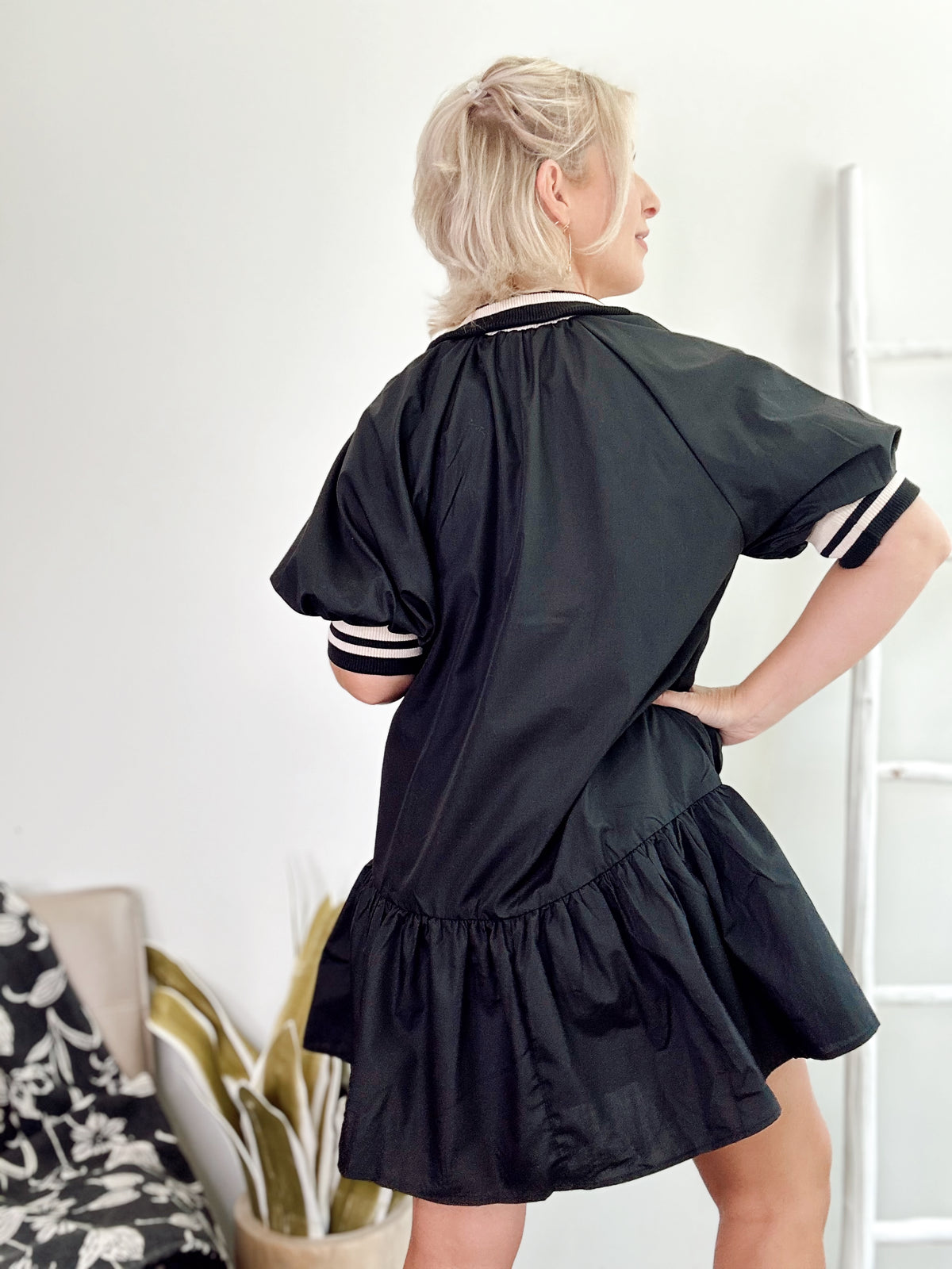 Jill Puff Sleeved Mini Dress