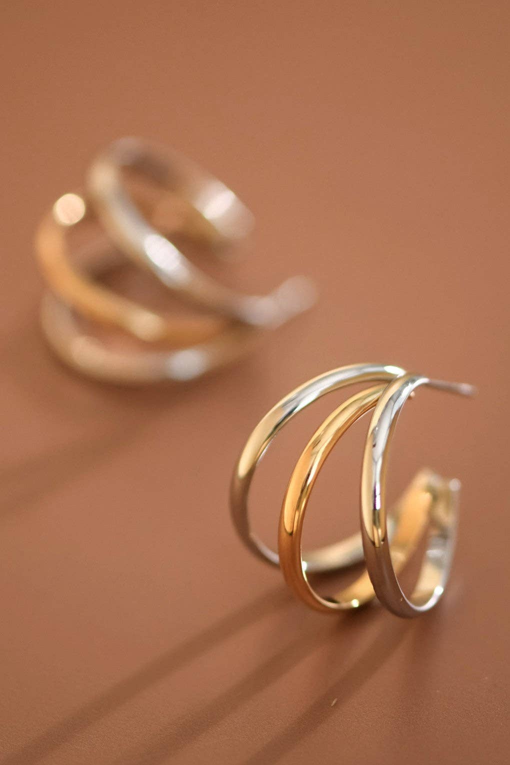 Mixed Up Hoop Earrings