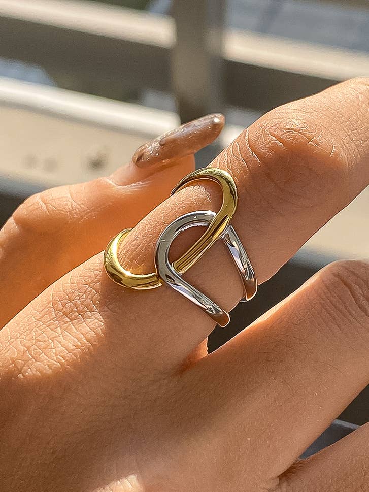 Lior 18K Gold Two Tone Ring