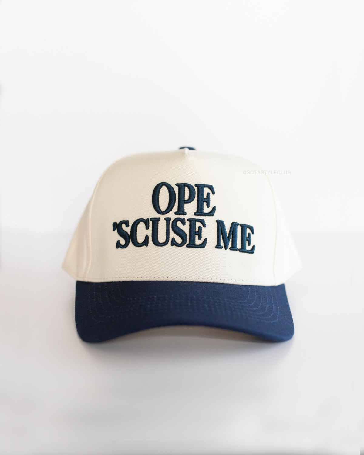 Ope 'Scuse Me Hat Navy Blue/Cream
