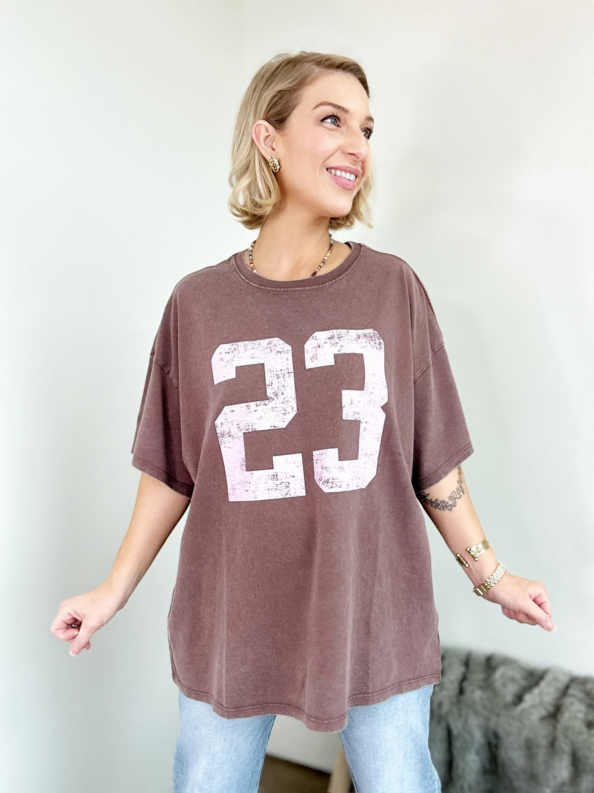 Coco Number Oversized Graphic Tee