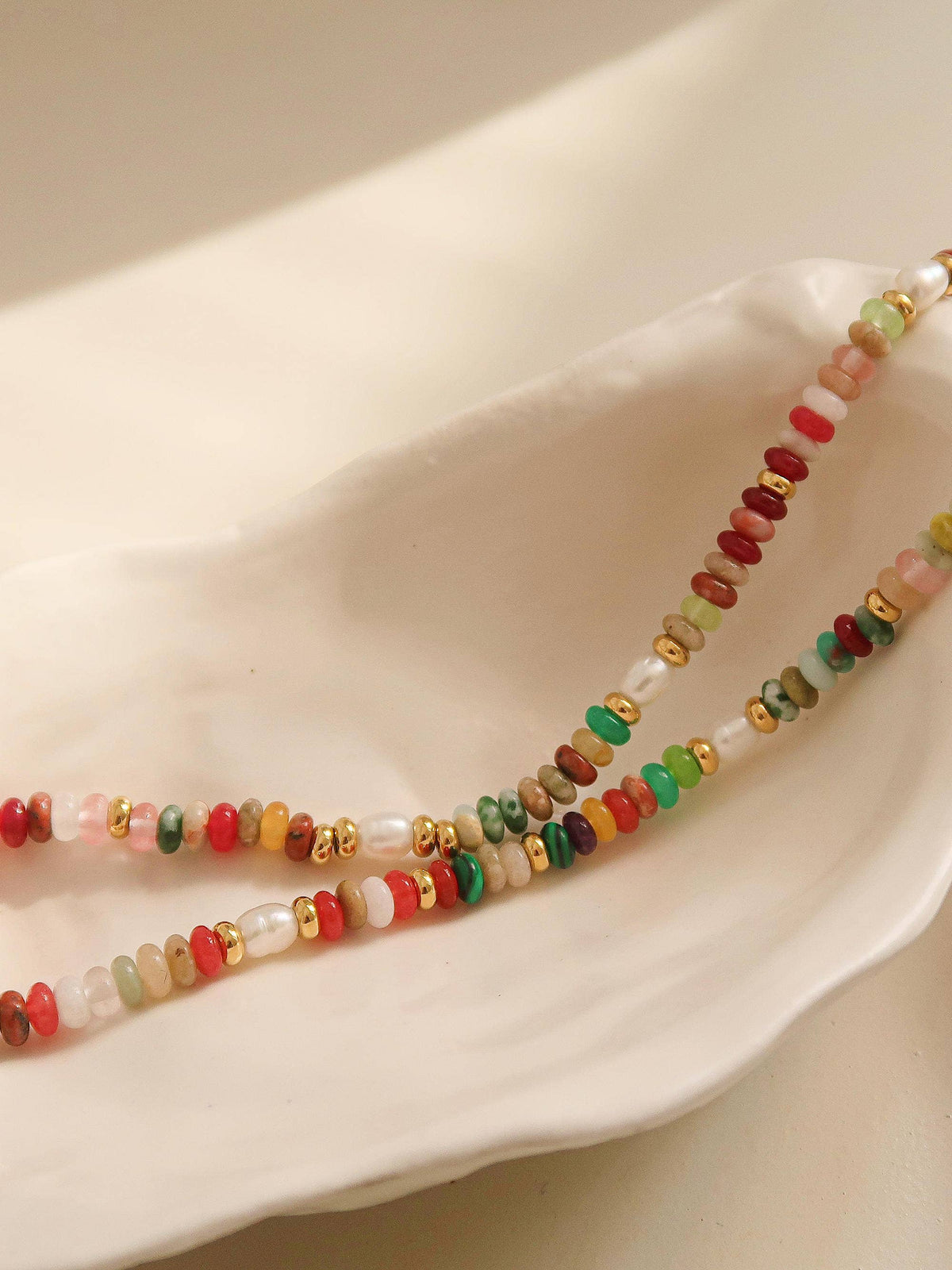Sunny Boho Beaded Necklace