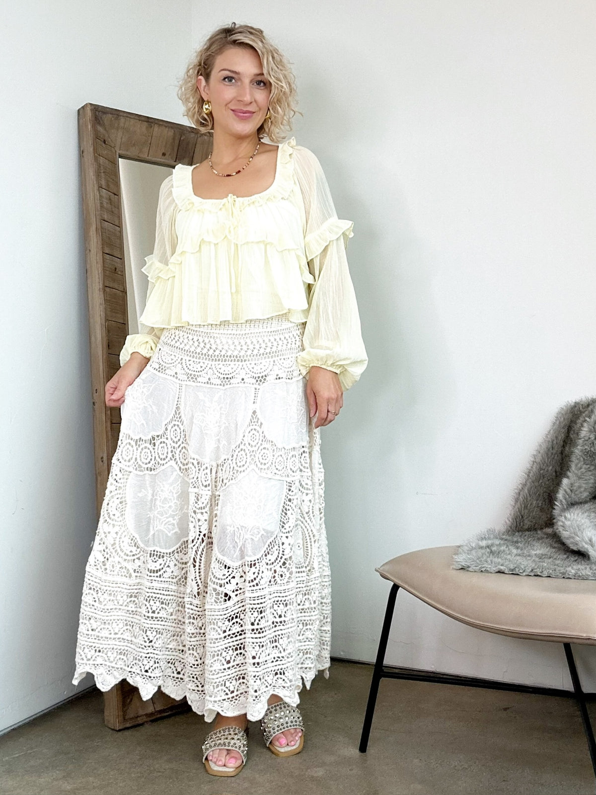 Rebecca Ruffle Blouse