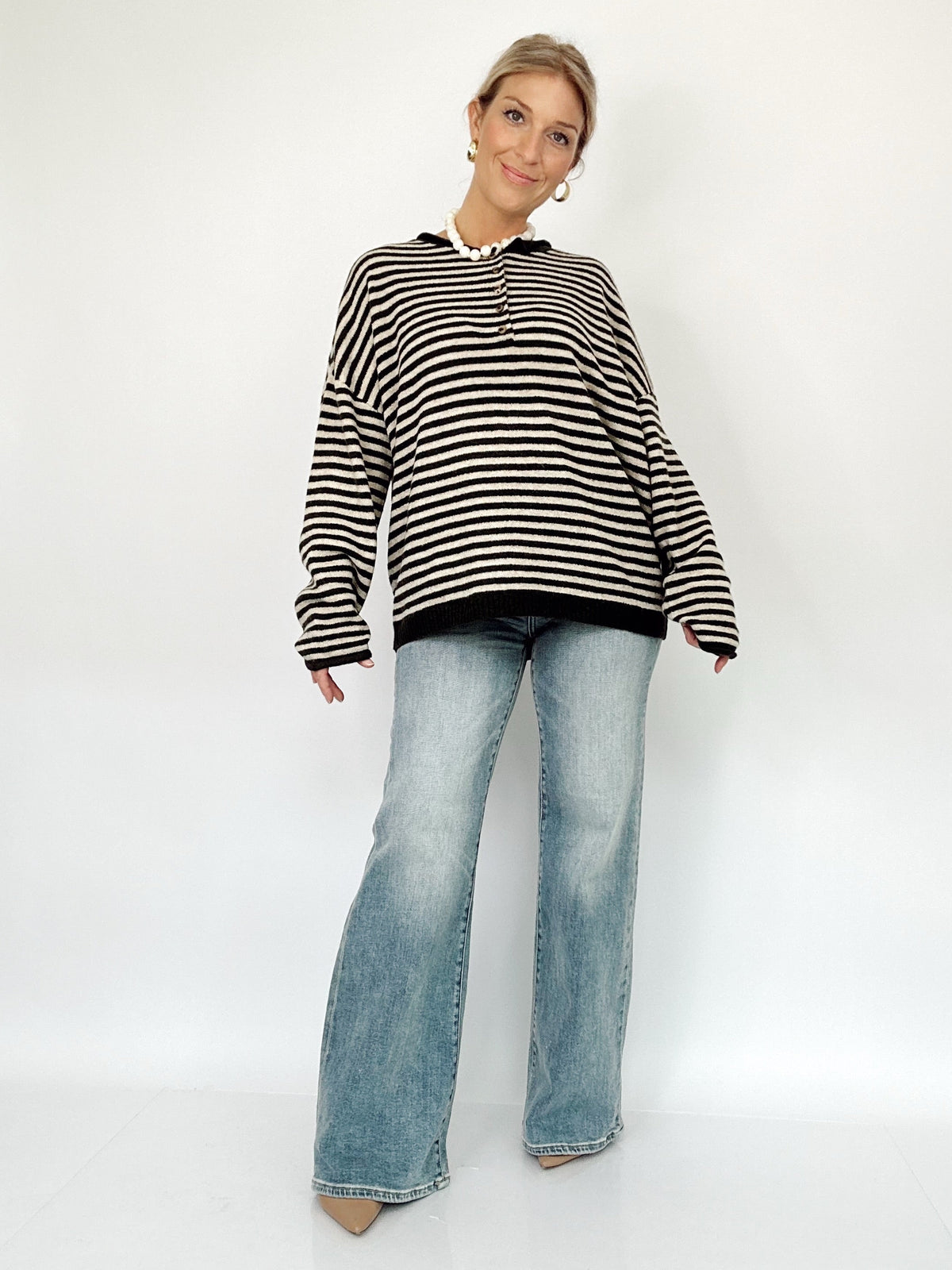 Cindy High Rise Wide Flare Jeans