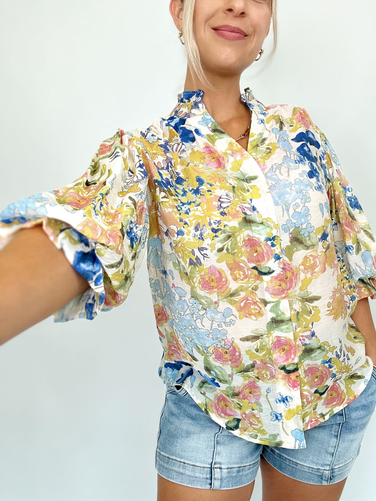 Penny Printed Top