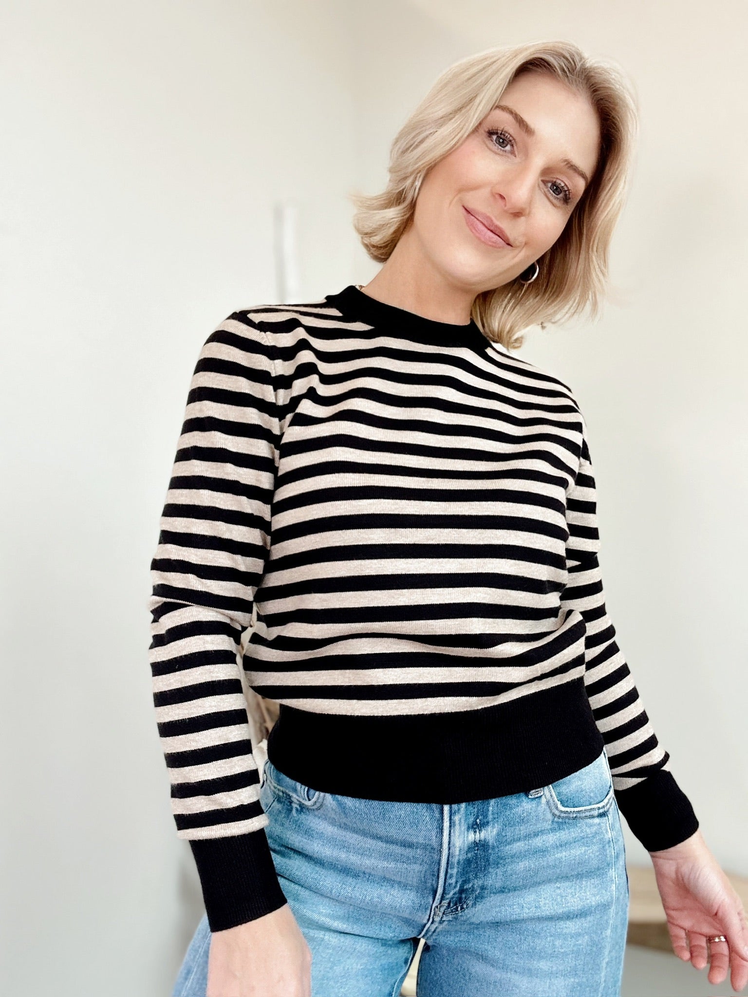McKinley Stripped Crop Sweater