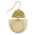 Brushed Gold & Resin Earrings