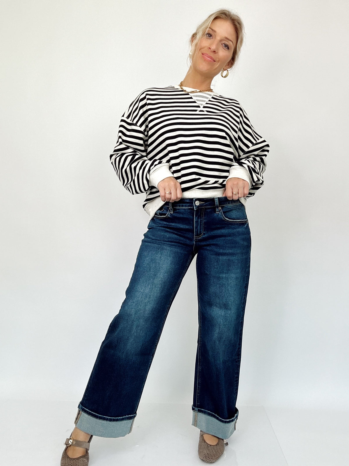 Cleo Low Rise Baggy Jeans
