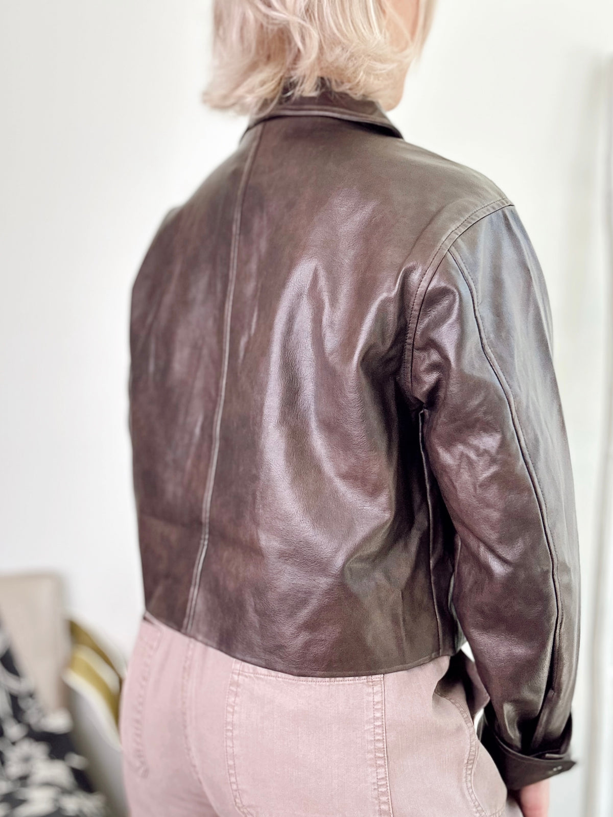 Hadley Vintage Faux Leather Jacket