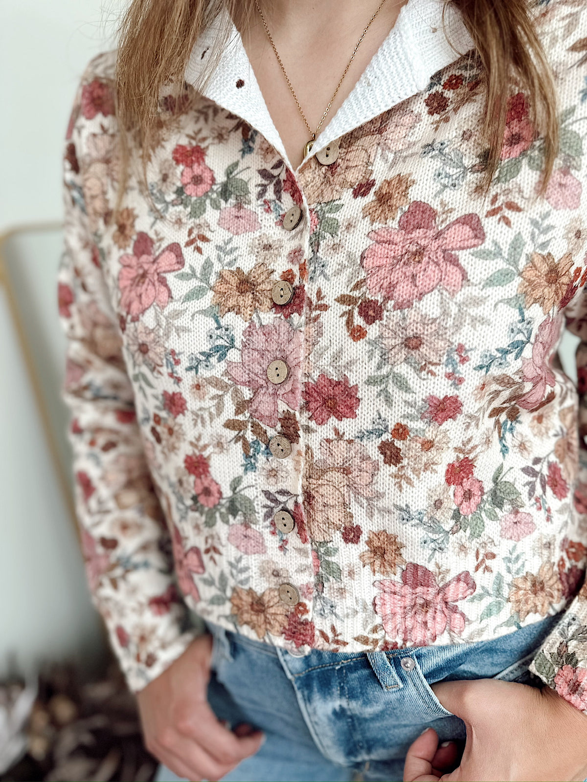 Parker Floral Cardigan Top