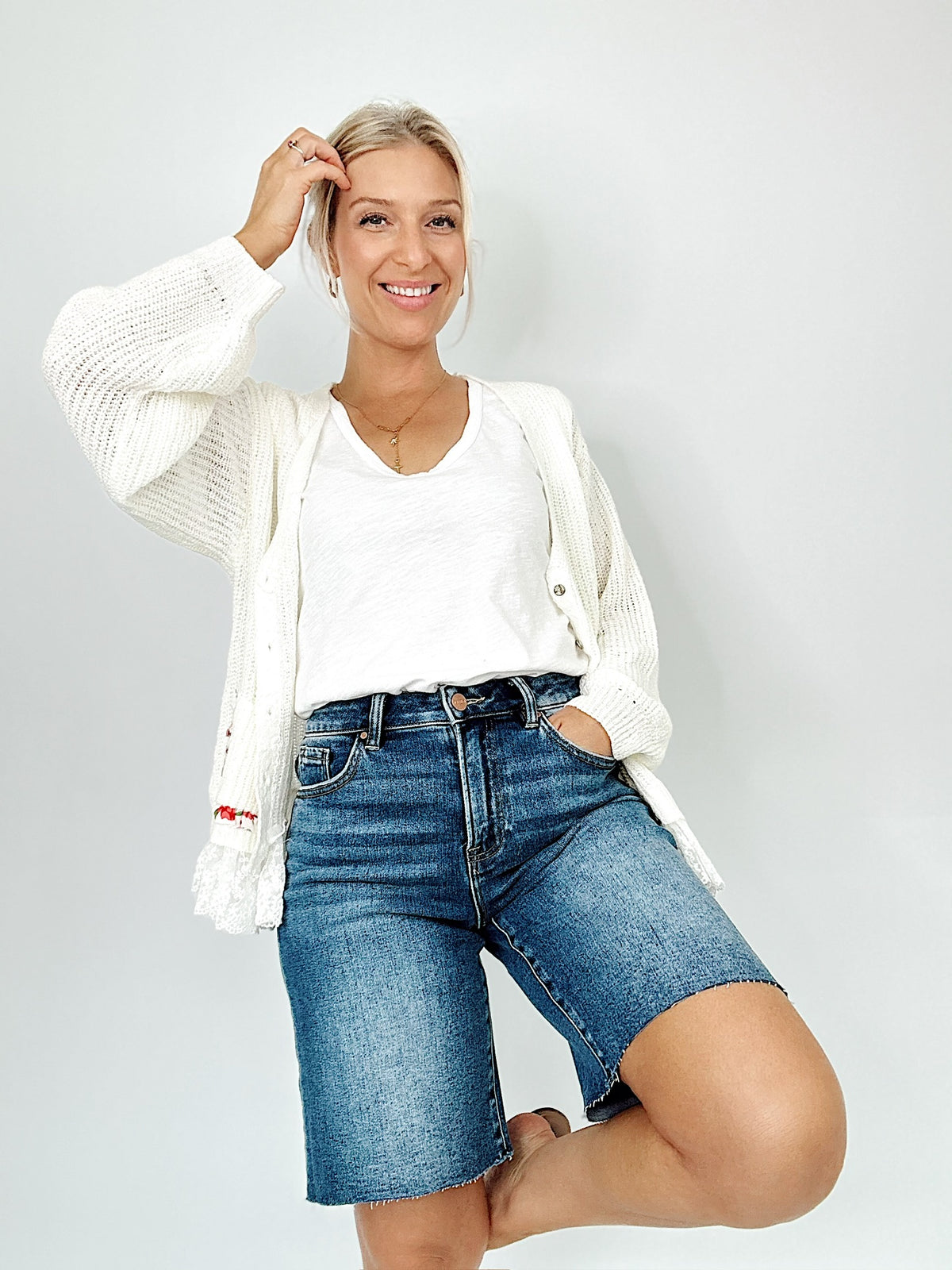 Elaine High Rise Bermunda Shorts