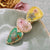Bright Pastel Dried Flower Barrette