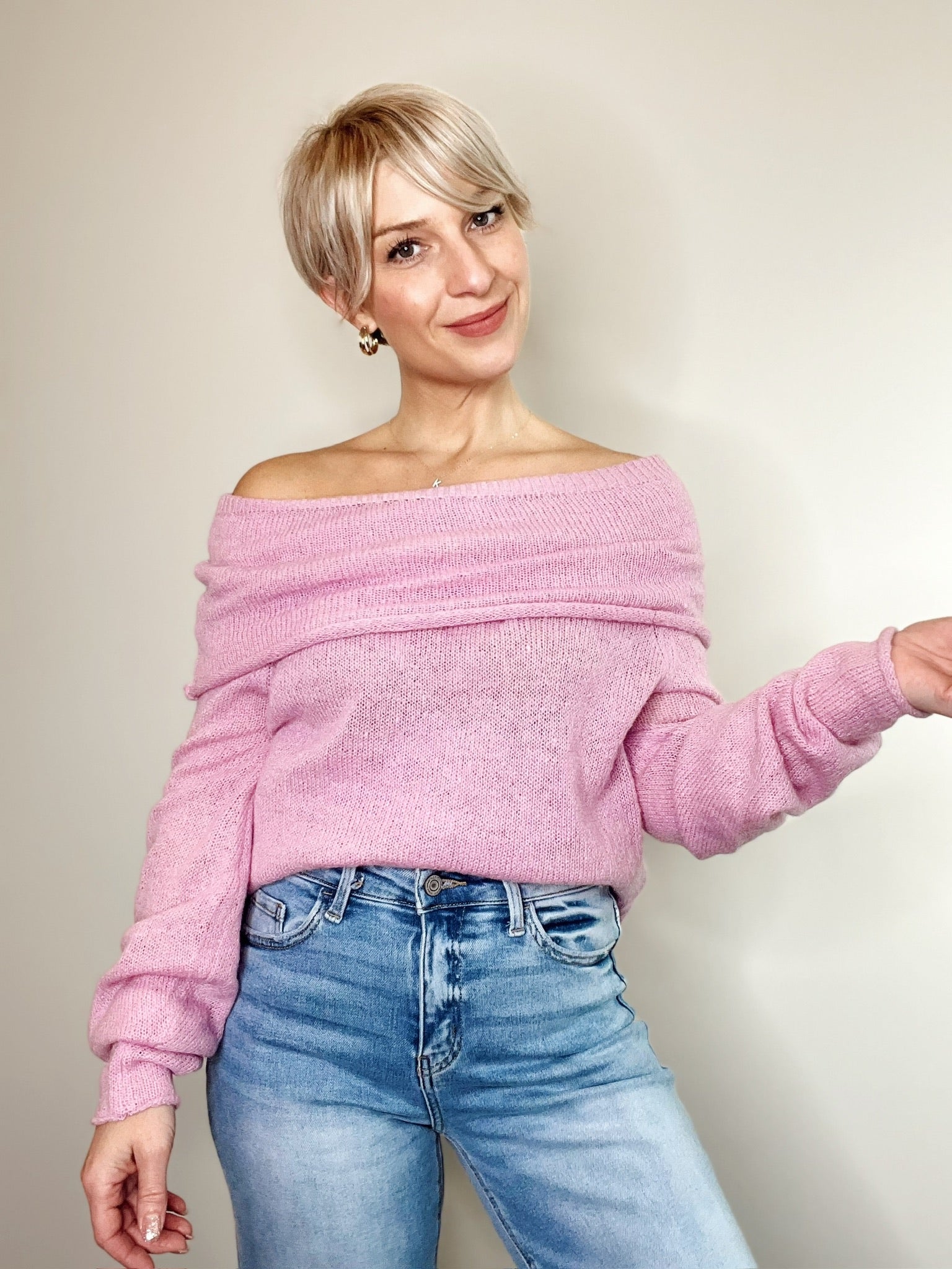 Aliza Knit Off The Shoulder Sweater