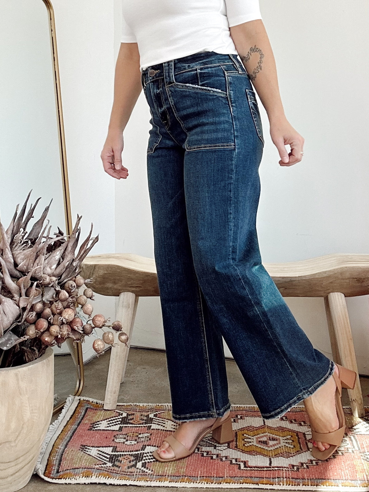 Rebecca High Rise Wide Leg Jeans