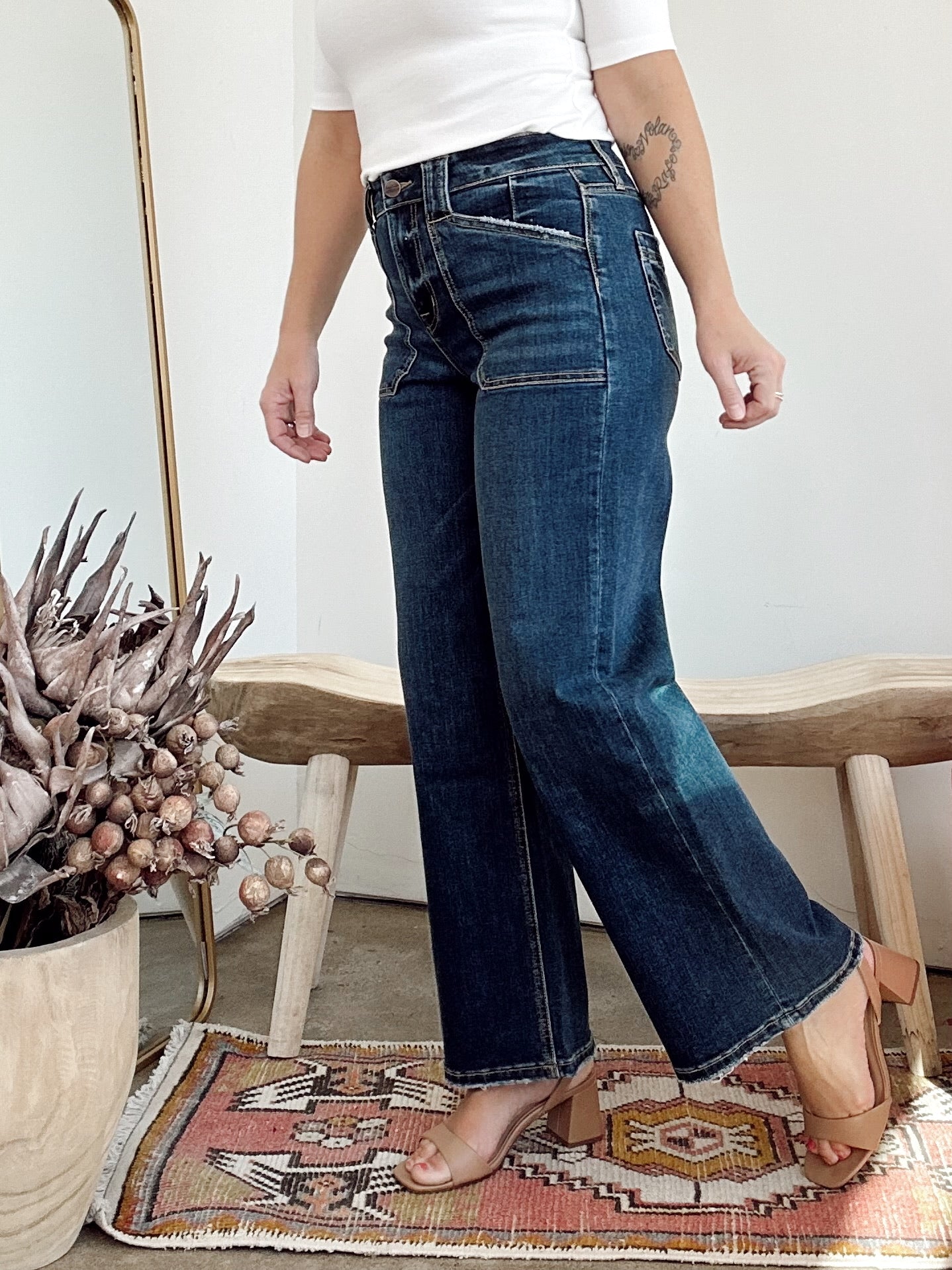 Rebecca High Rise Wide Leg Jeans