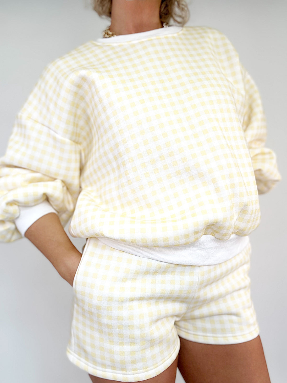 Alisa Gingham Short Set
